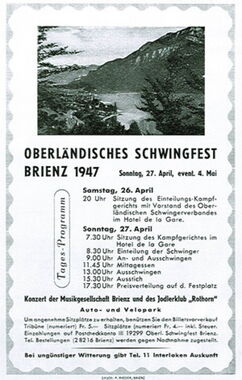 Oberländisches Schwingfest 1947