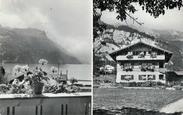 196x - Brienz - wahrscheinlich das Haus von Michel Hans. Hinten ist meines Erachtens das Altersheim_web