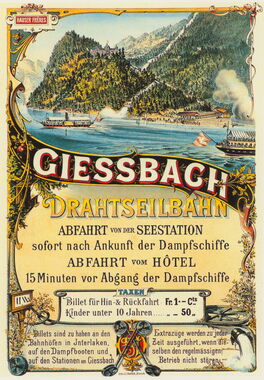 Plakat Giessbach, 1880 (Nr. 1604 Verlag Photoglob AG)_web