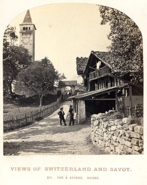 1860 - Brienz - Kirche - Weg zu Kirche_web