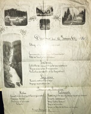 1869.06.10 - Menu Giessbach Hotel - in FB - 10 Jahre später kam die Standseilbahn_web