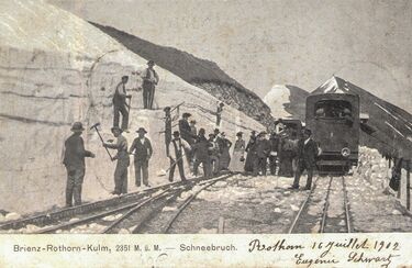 1902 - Brienzer Rothorn - Schneeräumung_web