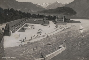 1930 - Brienz - Strandbad (Strandbadeanstalt) - Eröffnungkarte zur Einweihung vom 29.6.1930_web